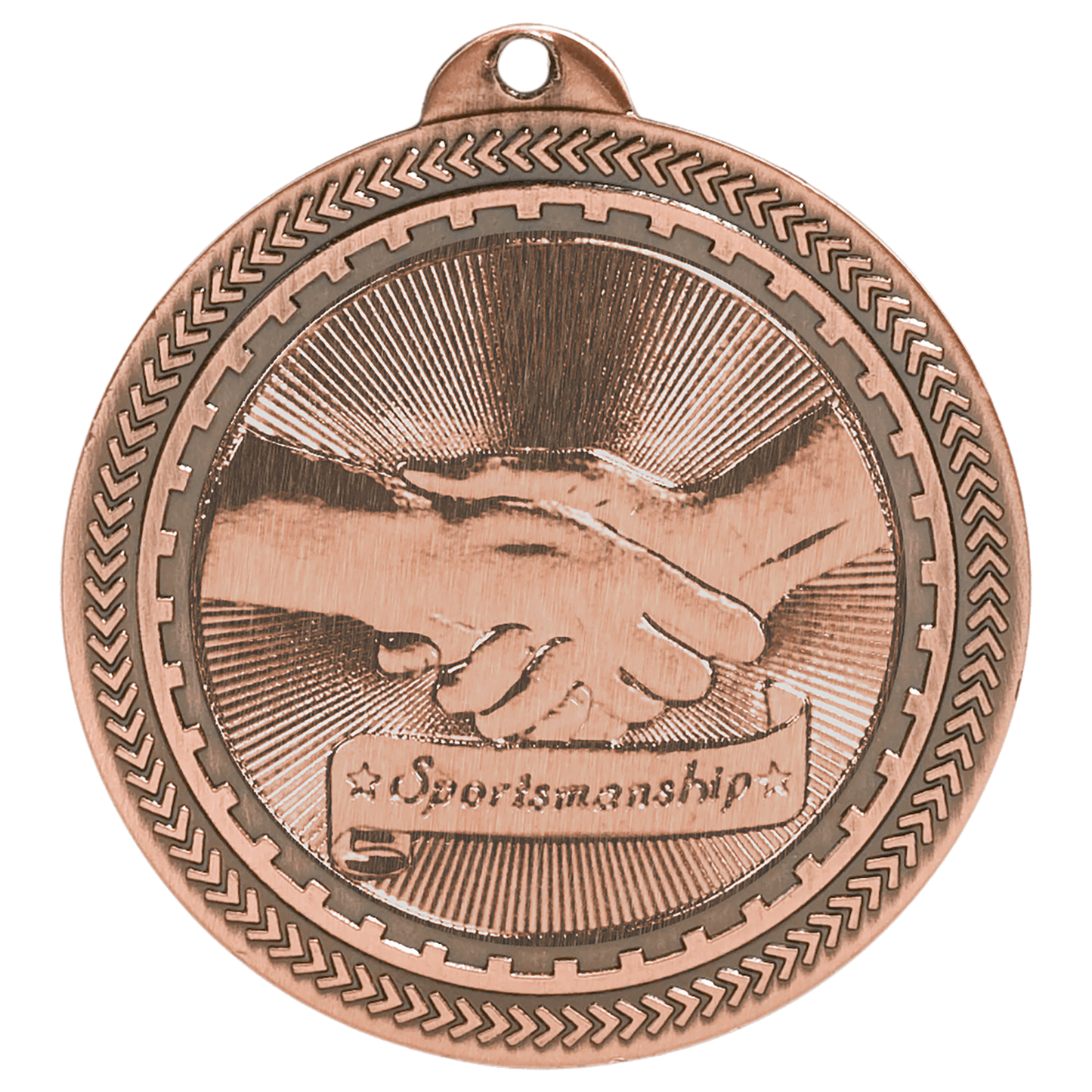 Sportsmanship Laserable Brite Lazer Medal