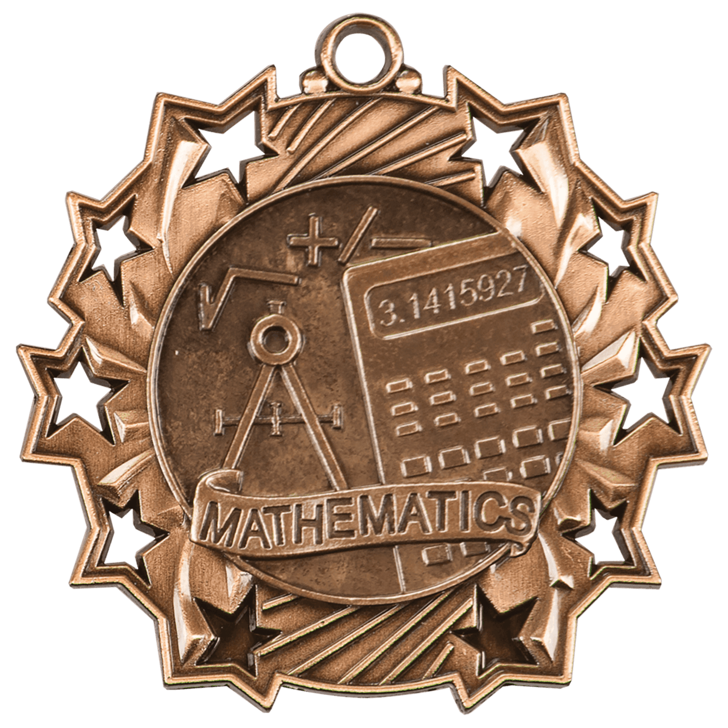 Antique Math Ten Star Medal