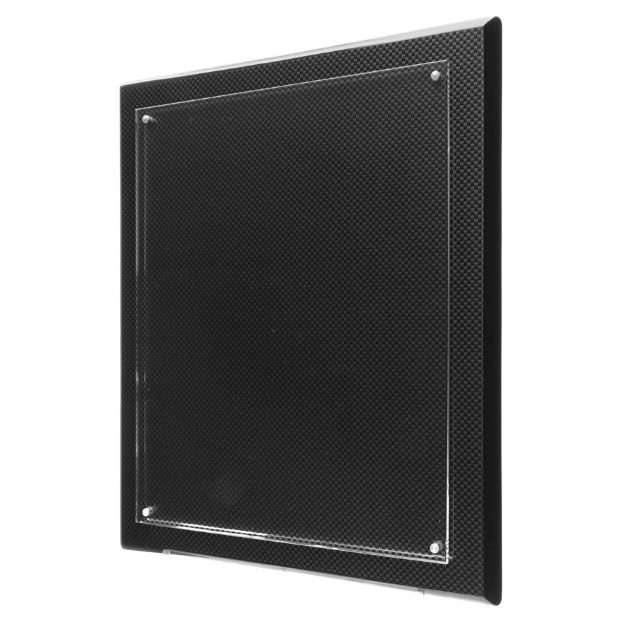 Carbon Fiber Piano Finish Floating Acrylic Plaque