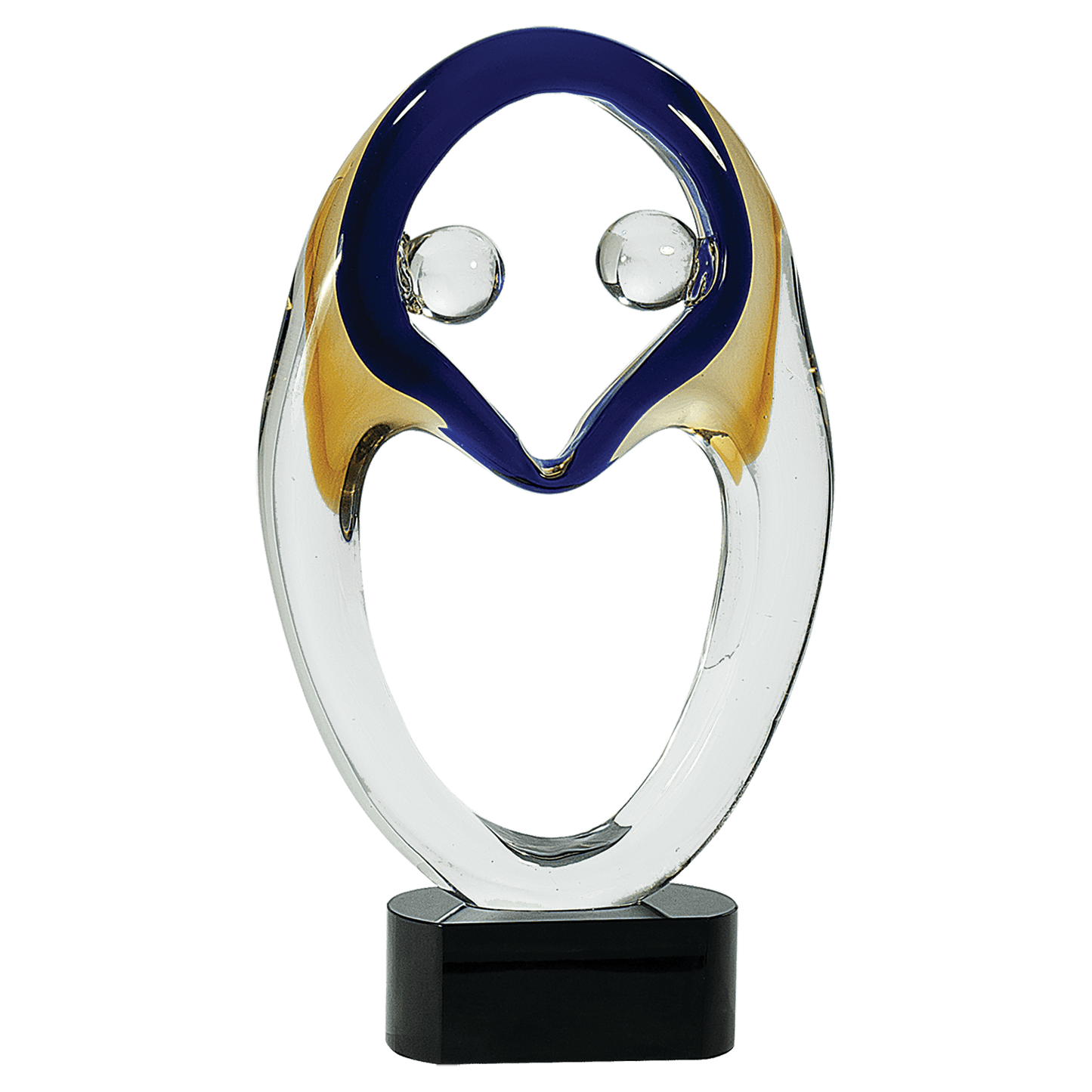 13 3/4" Together Art Glass