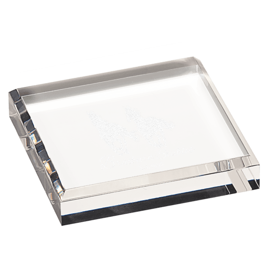 Clear Acrylic Paperweight