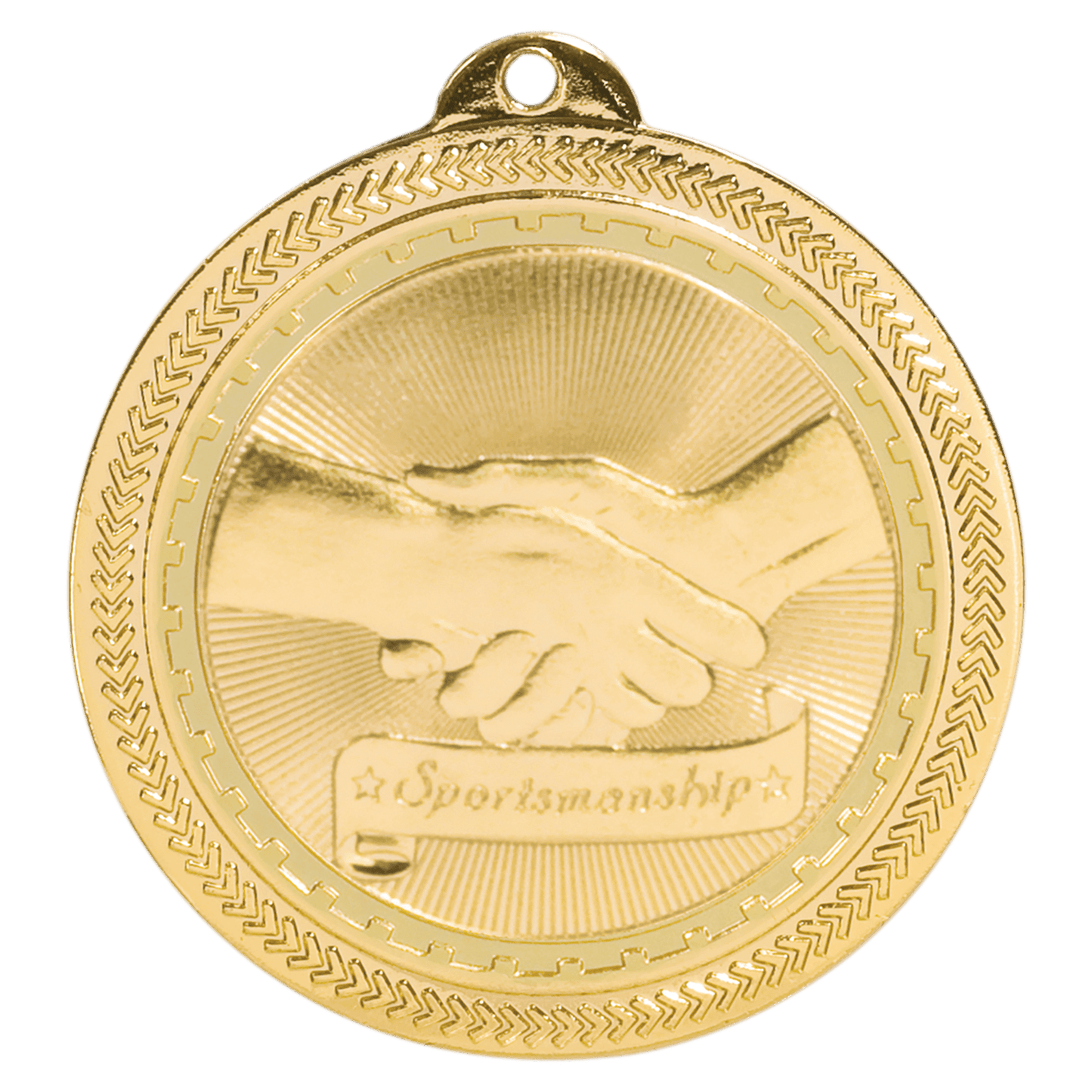 Sportsmanship Laserable Brite Lazer Medal