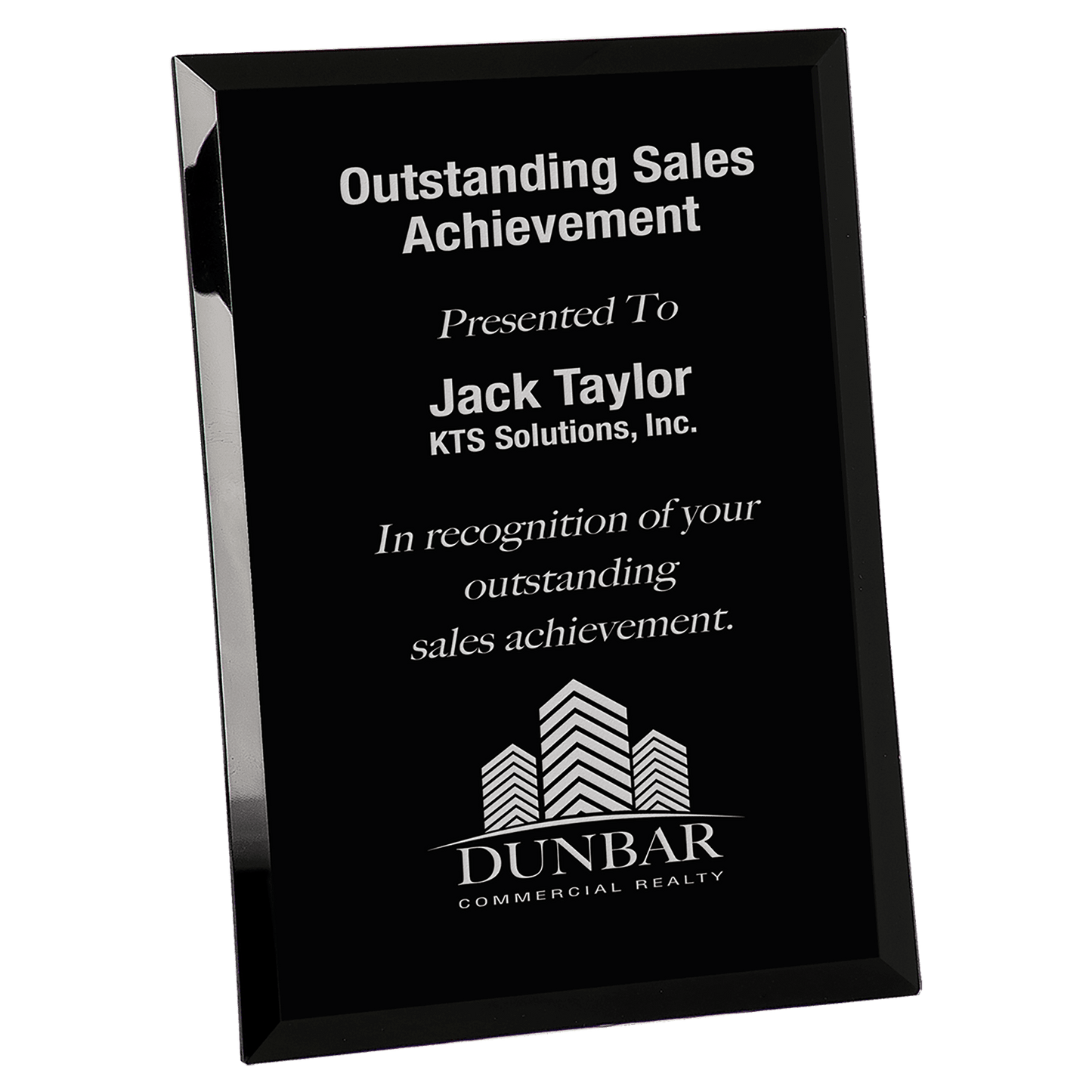 Glass Mirror Plaque