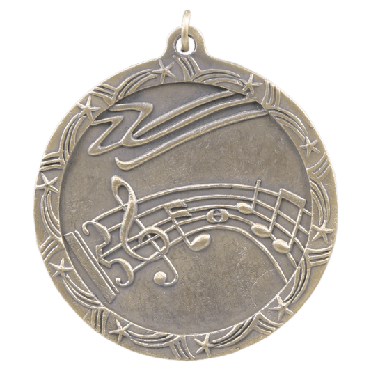 Antique Music Shooting Star Medal