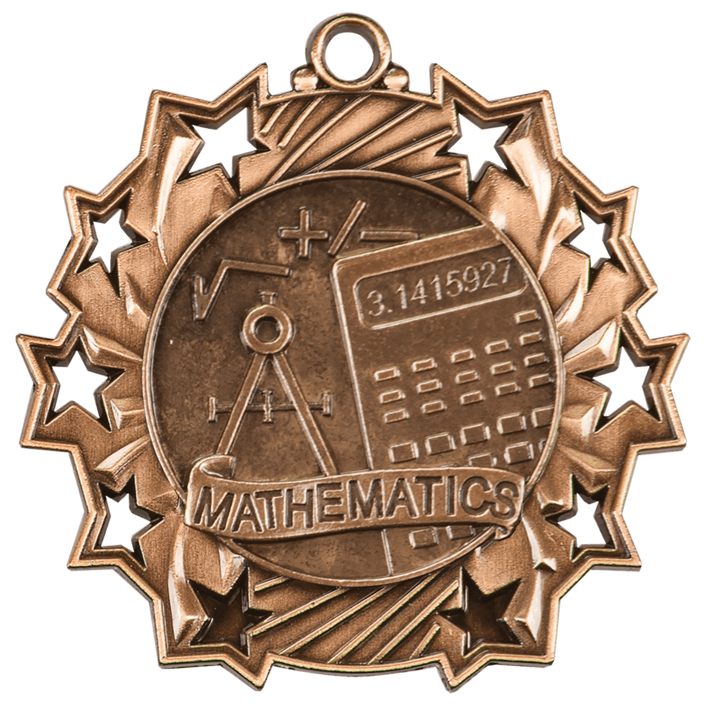 Antique Math Ten Star Medal