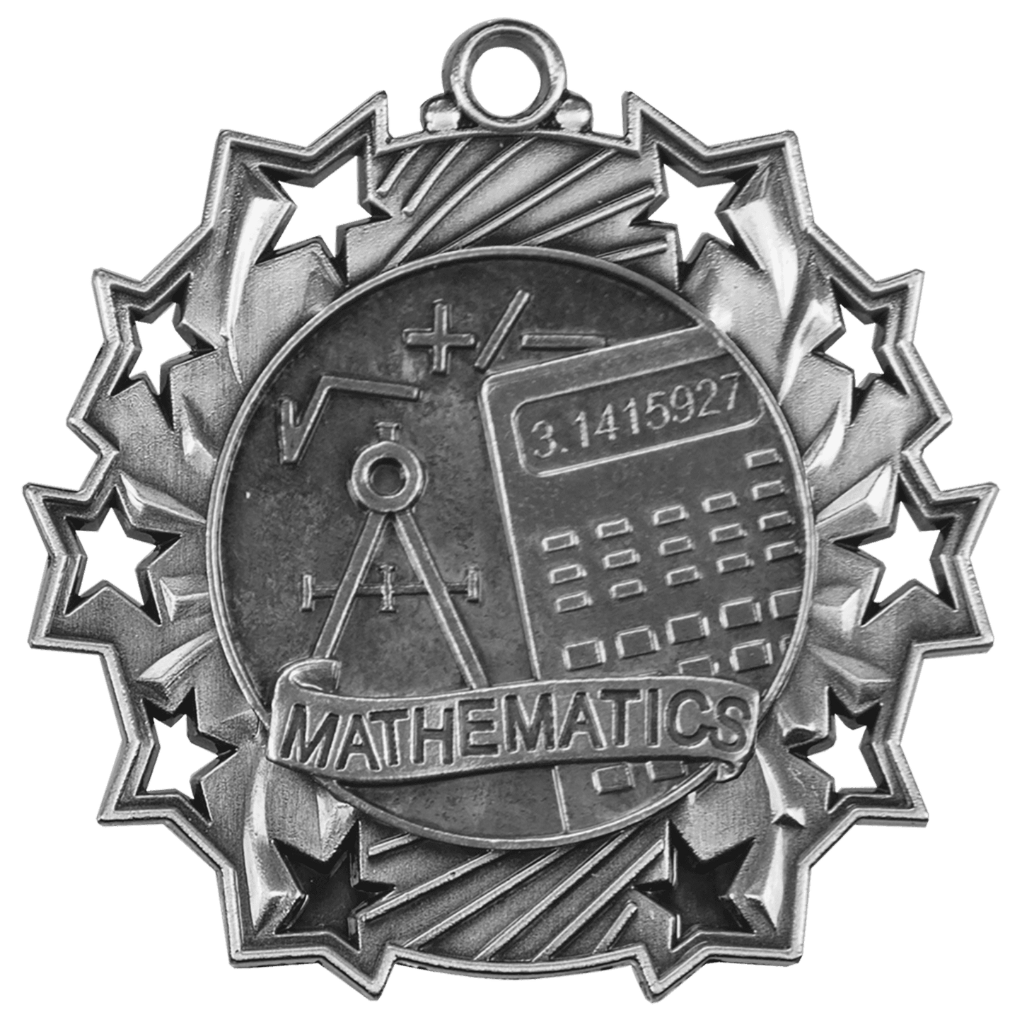 Antique Math Ten Star Medal
