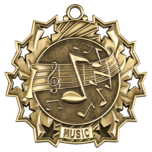 Antique Music Ten Star Medal