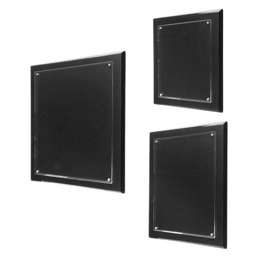 Carbon Fiber Piano Finish Floating Acrylic Plaque