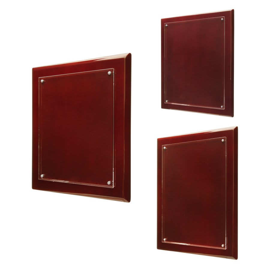 Rosewood Piano Finish Floating Acrylic Plaque